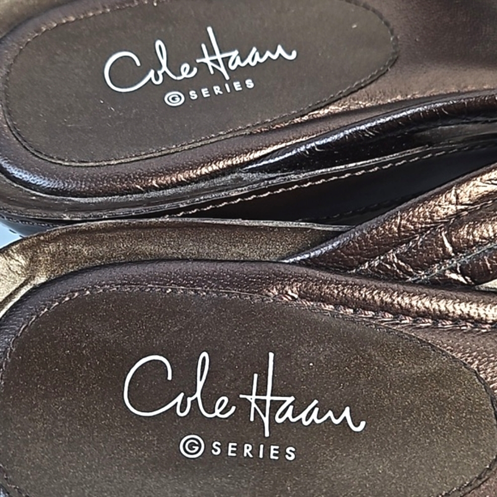 Cole Haan Brown Sandals with Crisscross Straps and Contoured Footbed - Picture 15 of 16